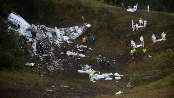 Así quedó el avión de la empresa Lamia Así quedó el avión de la empresa Lamia