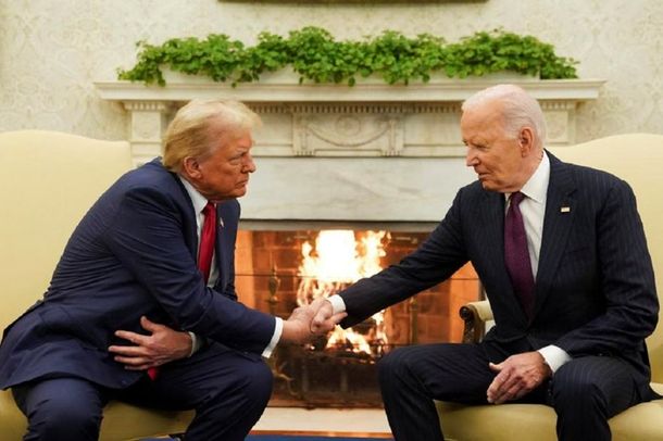  Joe Biden recibió a Donald Trump en la Casa Blanca