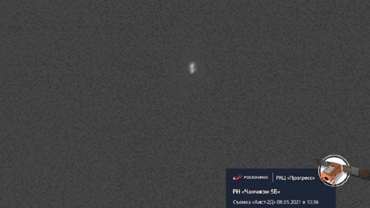 Lograron fotografiar al cohete chino que caerá a la Tierra