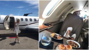 Vicky Xipolitakis,diosa en un yet privado Vicky Xipolitakis,diosa en un yet privado