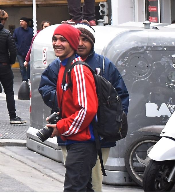 Pablo Grillo en la marcha por Télam: (Fotos archivo: Tiempo Argentino - Edgardo Gómez - Marcos Sierras)