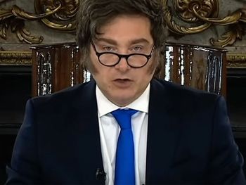 Javier Milei por cadena nacional.