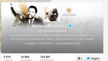 el tuit publicado en la cuenta de mandela tras su muerte el tuit publicado en la cuenta de mandela tras su muerte