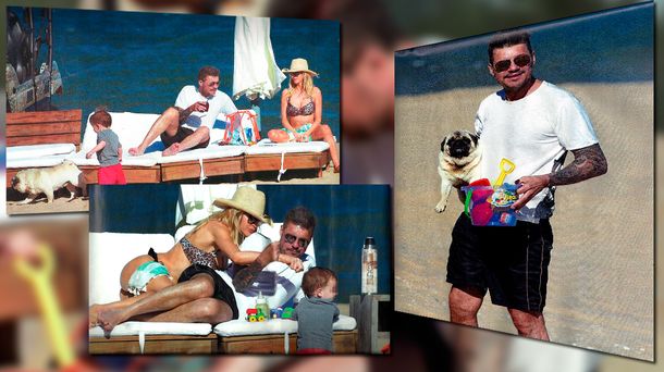 Las fotos de las vacaciones de Marcelo Tinelli, Guillermina Valdes y Lorenzo