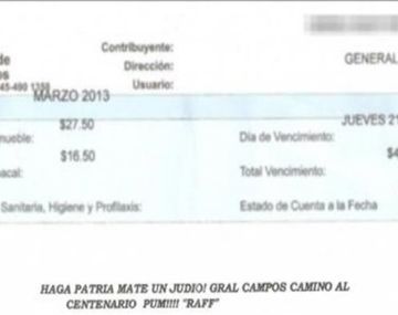 Escándalo en Entre Ríos por una leyenda antisemita en una boleta