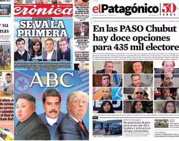 Mirá las tapas de los diarios