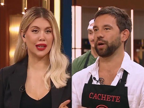 Wanda Nara descolocó a Cachete Sierra con una pregunta inesperada en MasterChef Celebrity