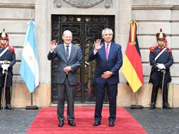 Alberto Fernández y el canciller alemán se reunieron en el Palacio San Martín
