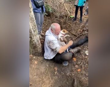 Perdió a su perra y la encontró atrapada en un pozo: el conmovedor rescate