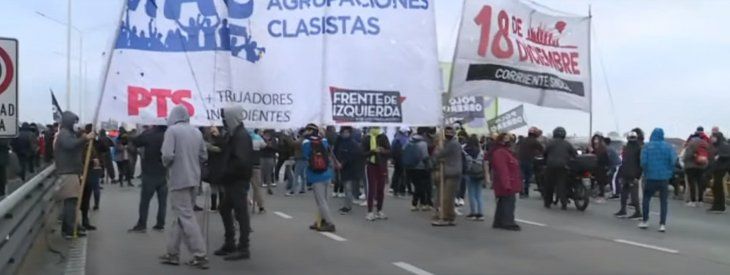 Sorpresivo corte de la izquierda en Puente Pueyrredón