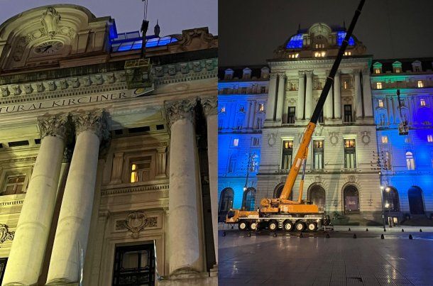 El Gobierno celebró el cambio en el frente del Palacio Libertad: sacó el cartel de Centro Cultural Kirchner