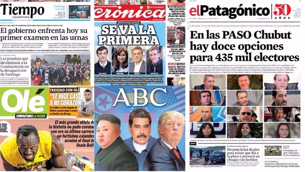 Mirá las tapas de los diarios