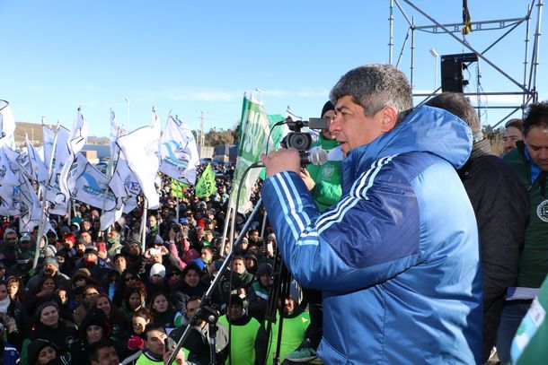 Pablo Moyano en actor de Camioneros - Crédito: @cgt_camioneros