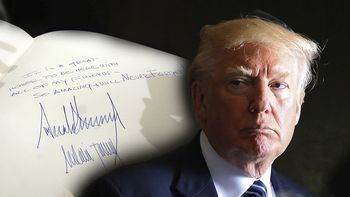 El mensaje de Trump en el museo del Holocausto de Jerusalén El mensaje de Trump en el museo del Holocausto de Jerusalén