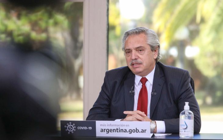 El presidente Alberto Fern&aacute;ndez&nbsp;