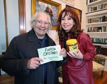 Adolfo Pérez Esquivel visitó a Cristina Fernández de Kirchner.