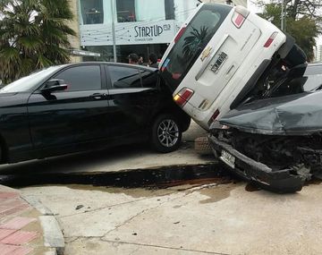 Triple choque en Punta del Este. Gentileza de diario El País.&nbsp;