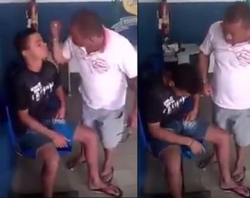 Padre le pegó al hijo por robar