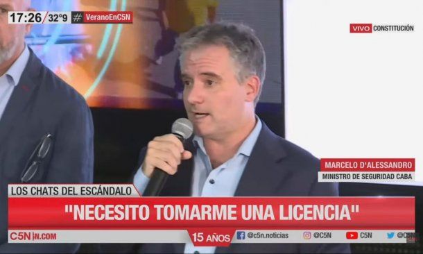 Marcelo DAlessandro se tomará una licencia: No estoy renunciando