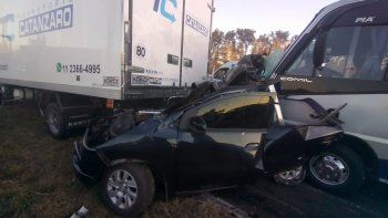 impresionante choque en cadena en la panamericana deja cinco heridos impresionante choque en cadena en la panamericana deja cinco heridos