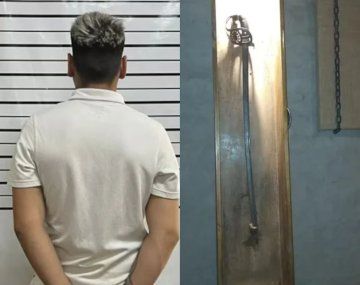 Cayó uno de los responsables del robo de un sable histórico de 1898 en Mendoza
