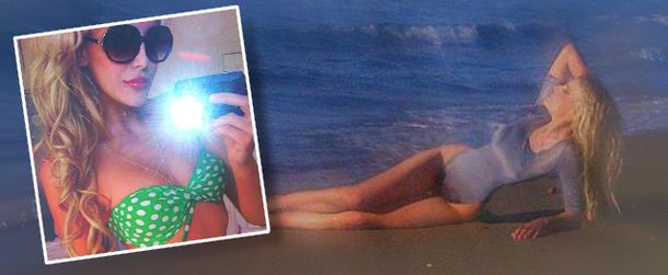 El sensual look playero de Charlotte Caniggia