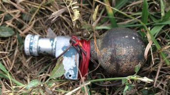 Hallaron dos granadas en Panamericana Hallaron dos granadas en Panamericana