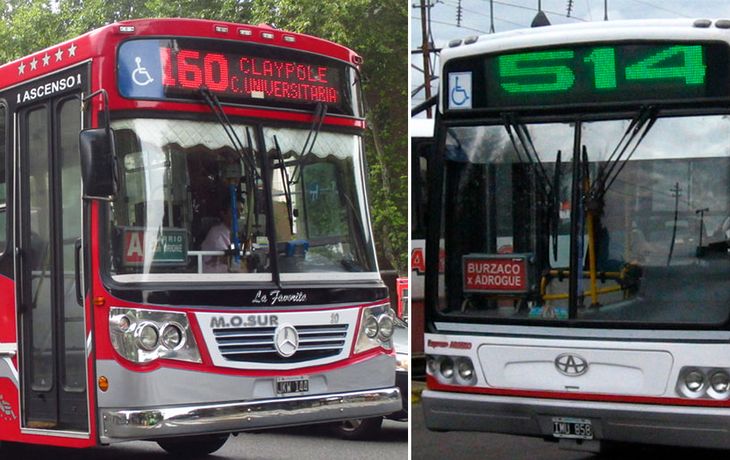 Paro de colectivos en la zona sur: las líneas 160 y 514 siguen sin funcionar