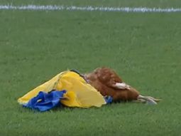 El partido tuvo que detenerse durante algunos minutos El partido tuvo que detenerse durante algunos minutos