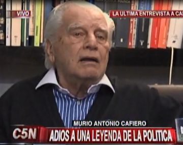 La última entrevista televisiva a Antonio Cafiero