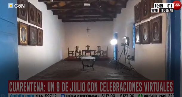 VIDEO: Emocionante recorrido virtual por la sala donde se proclamó la independencia argentina