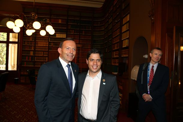 Kicillof fue recibido por el primer ministro de Australia