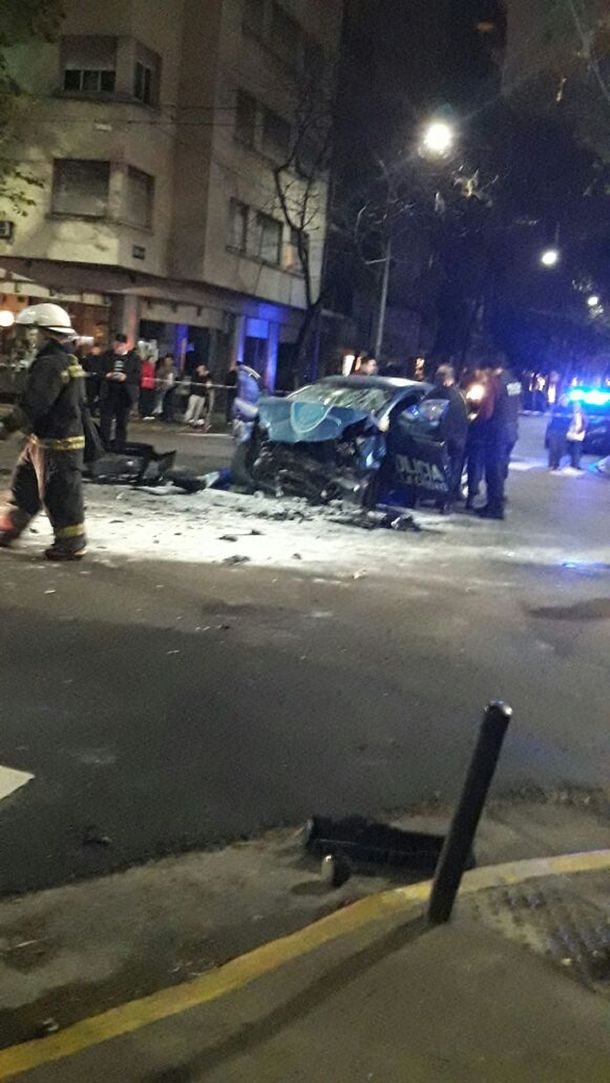 Choque de Patrullero en Combate de los Pozos y avenida Belgrano