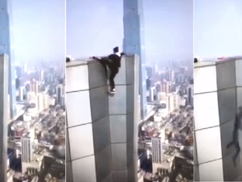 Filmó su propia muerte al caer desde un rascacielos