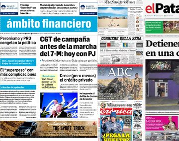 Mirá las tapas de los diarios