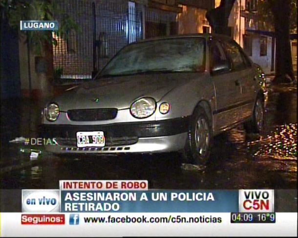 Asesinaron a un policía retirado de un tiro en la cabeza