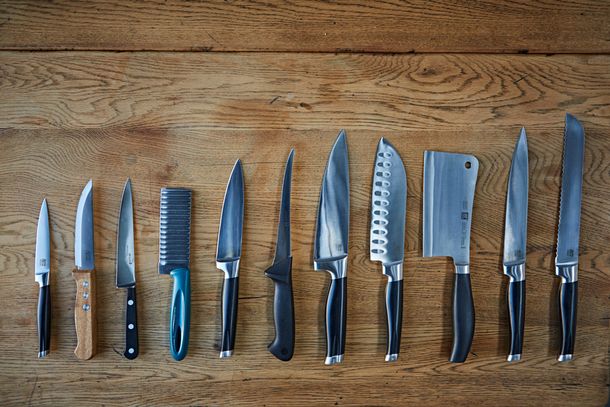¿Para qué sirve cada cuchillo en la cocina?