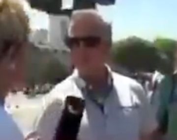Un cronista de TN se encontró con un australiano en la marcha de la CGT y su reacción sorprendió
