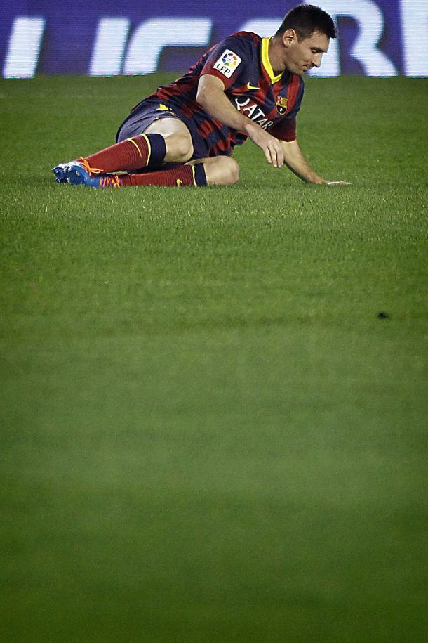 Alerta para Sabella: Lionel Messi otra vez salió lesionado