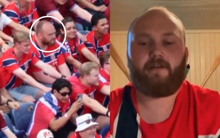Hincha de Noruega que desafía el famoso festejo del Mundial: No voy a remar