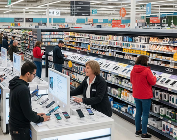 El supermercado que lanzó liquidaciones en celulares.