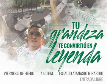Flyer de la despedida de Franco Armani