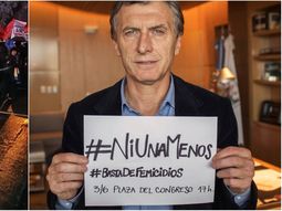 Mauricio Macri convocaba a la marcha contra los femicidios