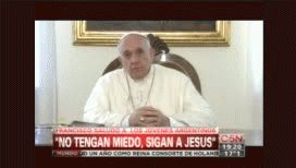 ¿cual fue el mensaje del papa francisco para los jovenes?