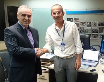 El director general de QSocialNow, Rafael Prieto y el jefe de redacción de O Globo, Chico Amaral