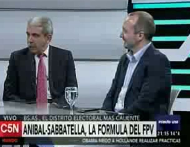 Aníbal Fernández en C5N: Sabbatella representa una parte más amplia del Kirchnerismo
