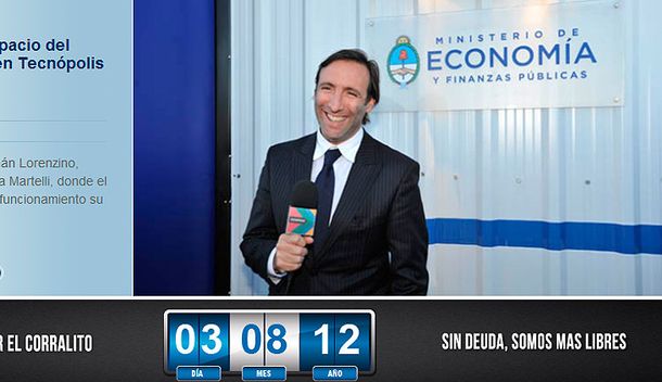 Sitio web del Ministerio de Economía