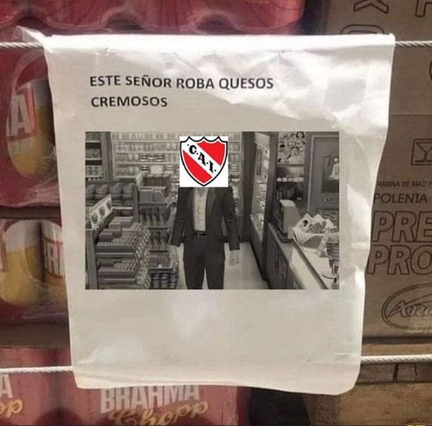 Independiente le debe plata hasta al chino del supermercado y estallaron los memes