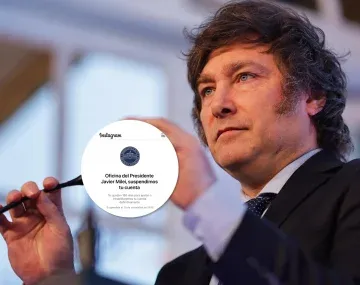 Instagram suspendió la cuenta de la Oficina del Presidente Javier Milei
