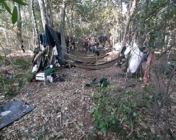 Campamento del Ej&eacute;rcito del Pueblo Paraguayo (EPP).